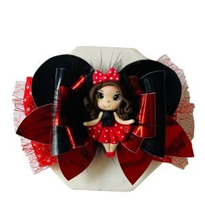 Disney Minnie Mickey Mouse Ears Hair Bow with Clay for Girls and Toddlers